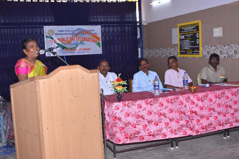 Lord Lions School Sivakasi Republic Day Celebrations